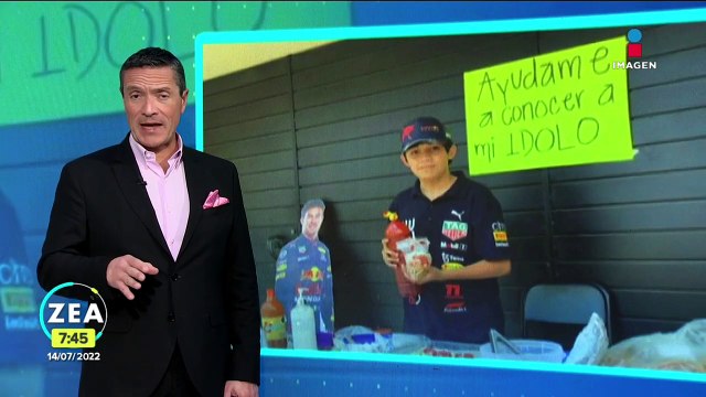 Matías vende frituras para ir a la F1 y conocer a Checo Pérez