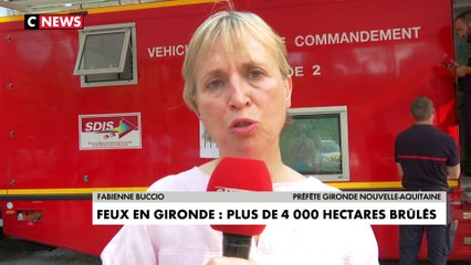 Fabienne Buccio sur les incendies en Gironde: «La situation reste très difficile»