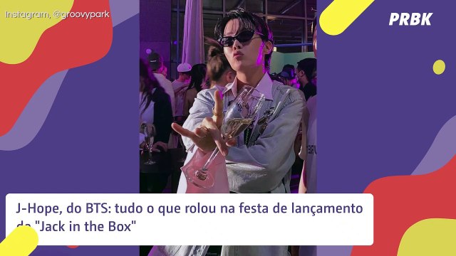 J-Hope, do BTS: tudo o que rolou na festa de lançamento de Jack in the Box