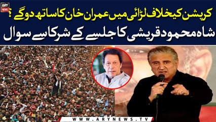 Will you support Imran Khan in the fight against corruption? Shah Mehmood Qureshi questions