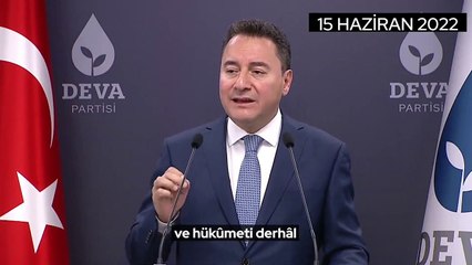 Ali Babacan'dan hükümete acil çağrı "İflas etmek an meselesi, bir gecede olur"