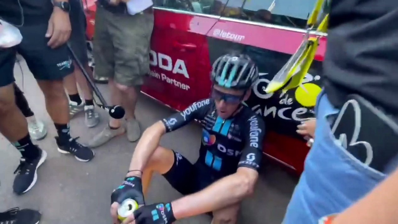 Tour de France 2022 - Romain Bardet : "J'ai pris un coup de chaud au milieu de l'Alpe d'Huez donc j'ai préféré prendre mon rythme, parce que sinon c'était un coup à exploser complètement, et ce n'est pas ce que je voulais"