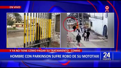 Comas: hombre con Parkinson sufre robo de su mototaxi con el que pagaba tratamiento