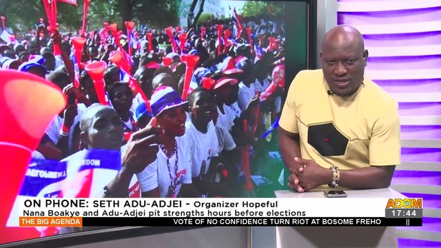 NPP Organizer Nana Boakye and Adu Adjei pit strengths hours before elections - The Big Agenda on Adom TV (14-7-22)