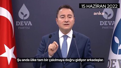 Ali Babacan'dan iktidara uyarı