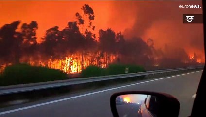 Una veintena de incendios devoran Portugal