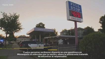 Cuatro personas recibieron disparos en una gasolinera en Minneapolis el miércoles por la noche