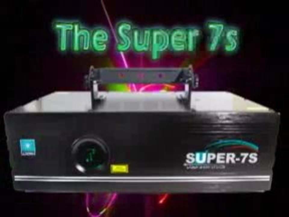 NFI Super 7 RGB Laser Projector.Animation, 20Kpps, ILDA, DMX