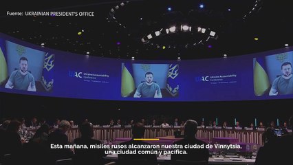 El presidente ucraniano Volodymyr Zelensky habla sobre el ataque ruso en Vinnytsia