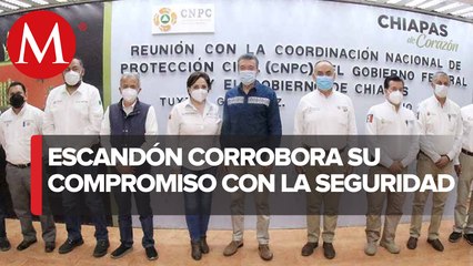 Gobernador de Chiapas afianza acciones en gestión integral de riesgos