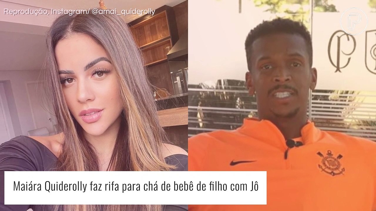 Grávida do jogador Jô, influenciadora faz rifa para pagar chá de bebê: 'Ralar para conseguir dinheiro'