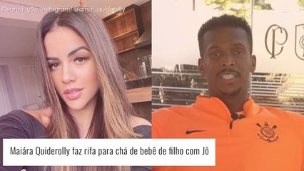 Grávida do jogador Jô, influenciadora faz rifa para pagar chá de bebê: 'Ralar para conseguir dinheiro'
