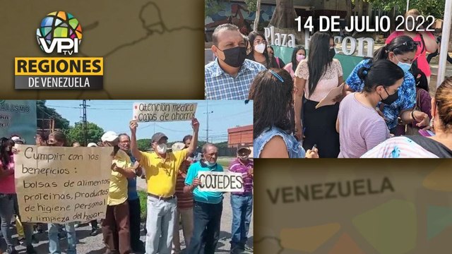 Noticias Regiones de Venezuela hoy - Jueves 14 de Julio de 2022 | VPItv