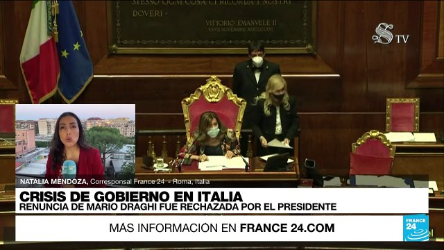 Informe desde Roma: renuncia de Mario Draghi fue rechazada por el presidente italiano