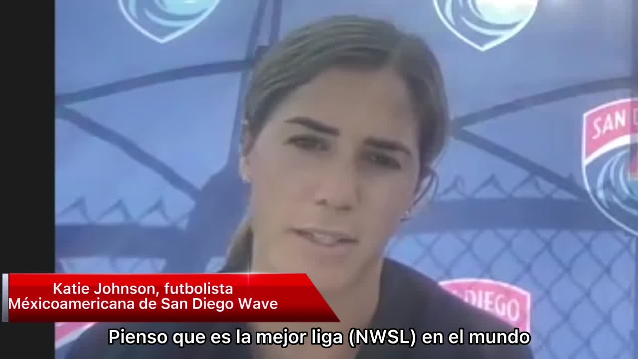 Katie Johnson, quien habla de su ausencia en la Selección Femenil Mexicana.