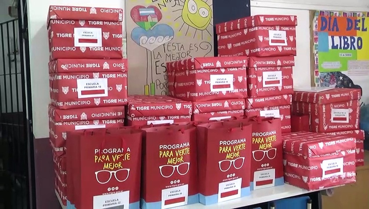 El Municipio de Tigre realizó una nueva entrega de anteojos a estudiantes del distrito