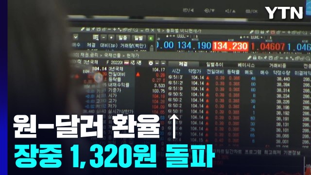 원-달러 환율, 13년 2개월 만에 장중 1,320원 돌파 / YTN