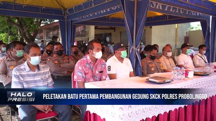 Tingkatkan Pelayanan Publik, Kapolres Probolinggo Letakkan Batu Pertama Pembangunan Gedung SKCKTantya Sudhirajati