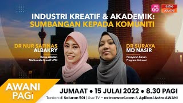 AWANI Pagi: Industri kreatif & akademik | Sumbangan kepada komuniti