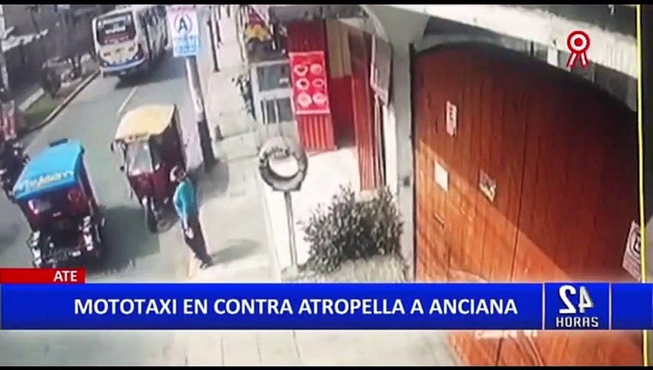 Ate: Mototaxi en sentido contrario atropella a anciana y se da a la ...