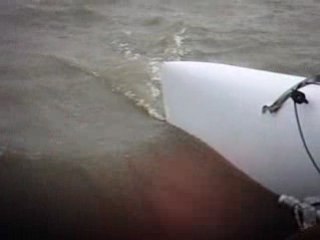 Downwind reverse tack kite proa sailing