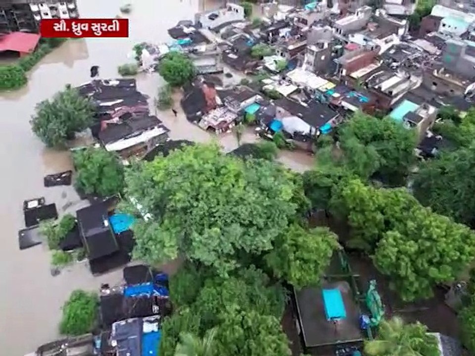 નવસારી થયું જળબંબાકાર, જ્યા નજર જાય ત્યાં છે પાણી પાણી; જુઓ અવકાશી દ્રશ્યો