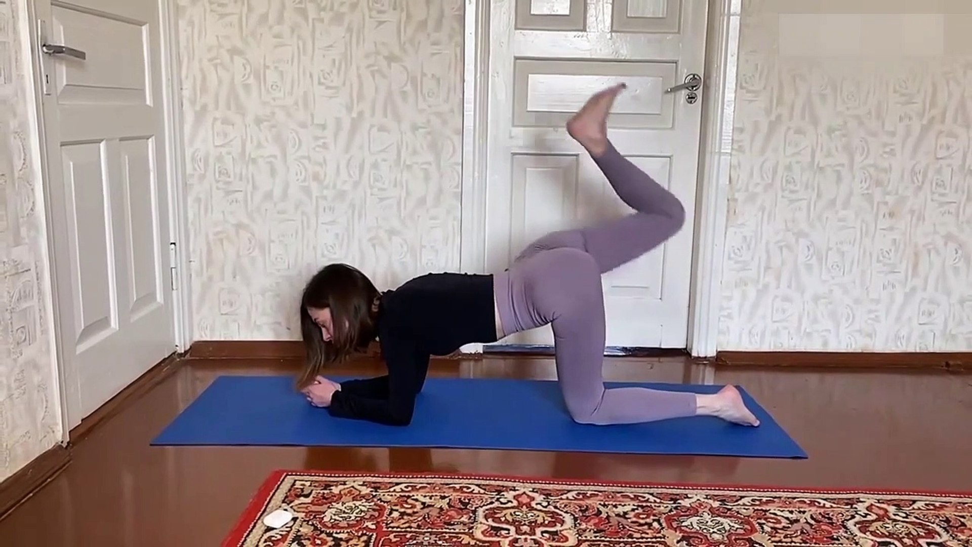 Yoga Workout Thong Slip Compilation! 