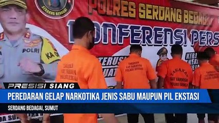 Polres Serdang Bedagai Bekuk 6 Pengedar Narkotika