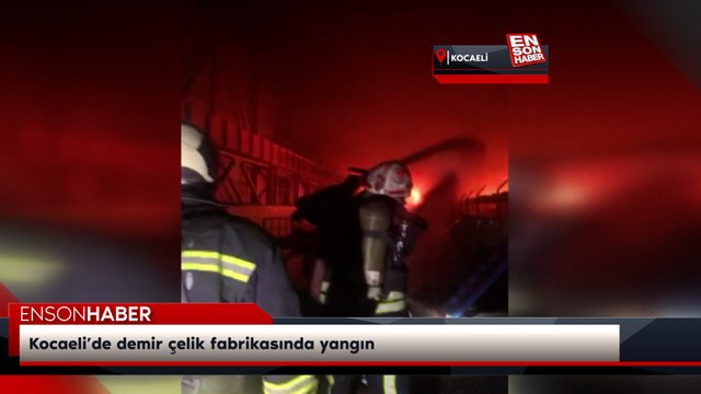 Kocaeli’de demir çelik fabrikasında yangın