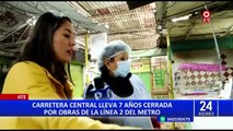 Ate: retrasos en obras del Metro de Lima afecta a vecinos, transeúntes y comerciantes