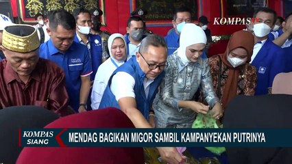 Download Video: Mendag Zulkifli Hasan Bagikan Minyak Goreng Sambil Kampanyekan Putrinya