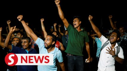 Sri Lankans celebrate Rajapaksa's exit