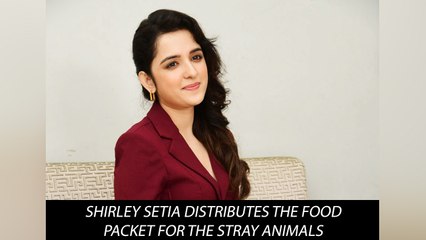Shirley Setia Distributes The Food Packet For The Stray Animals