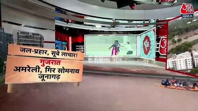 Torrential rain in Gujarat, red alert issued for 5 districts