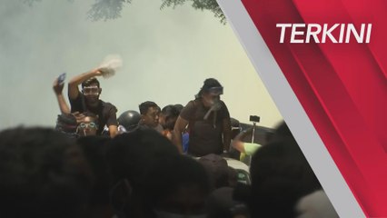 [TERKINI] Presiden Sri Lanka rasmi letak jawatan, rakyat berpesta