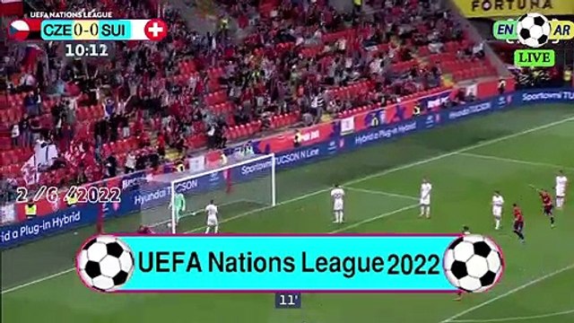 Czech Republic 2-1 Switzerland سويسرا1-2التشيك UEFA Nations League2022