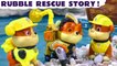 Paw Patrol Mighty Pups RUBBLE Comes To The Rescue Story Toy Cartoon for Kids Children