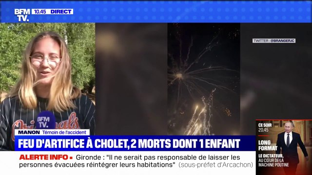 Feu d'artifice à Cholet: Tout le monde a crié et on a commencé à éteindre le feu avec nos pieds , témoigne Manon