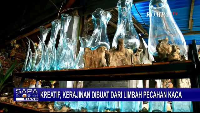 Pengrajin Asal Singaraja Sulap Limbah Pecahan Kaca Jadi Kerajinan Bernilai Belasan Juta Rupiah!