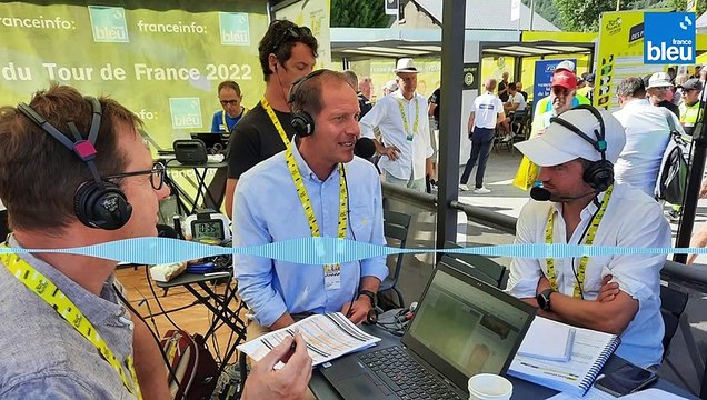 Tour de France : Christian Prudhomme, le directeur du Tour de France, au micro de France Bleu.
