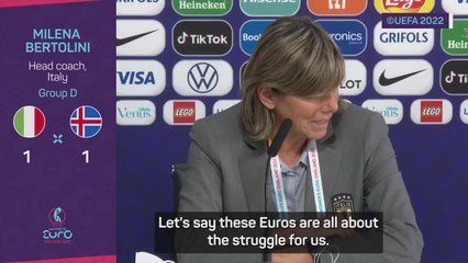 Bertolini warns of 'dangerous' expectations ahead of Belgium showdown