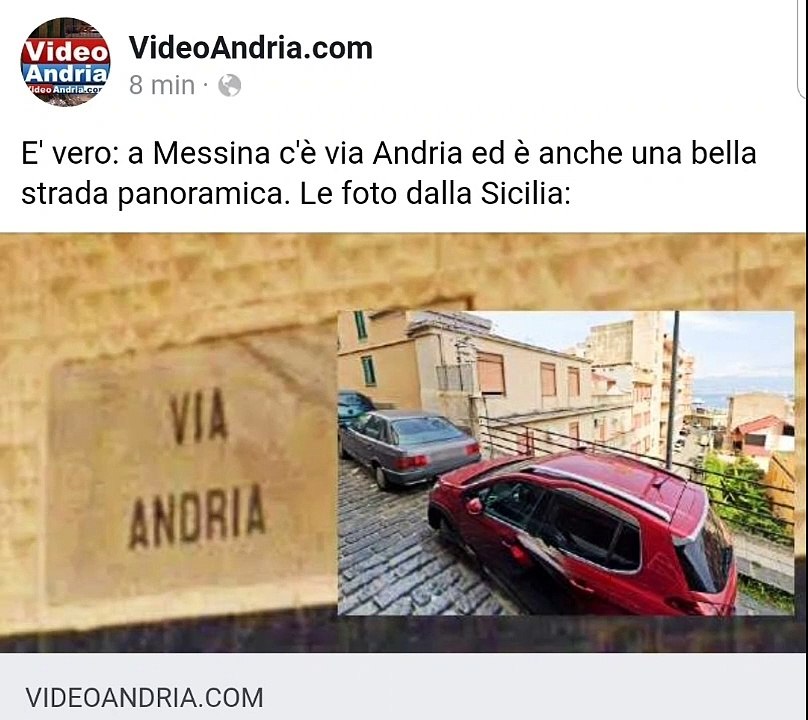 A Messina esiste via Andria - i dettagli su https://www.videoandria.com/