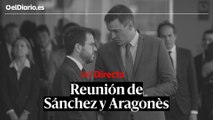 Pedro Sánchez y Pere Aragonès se reúnen en La Moncloa