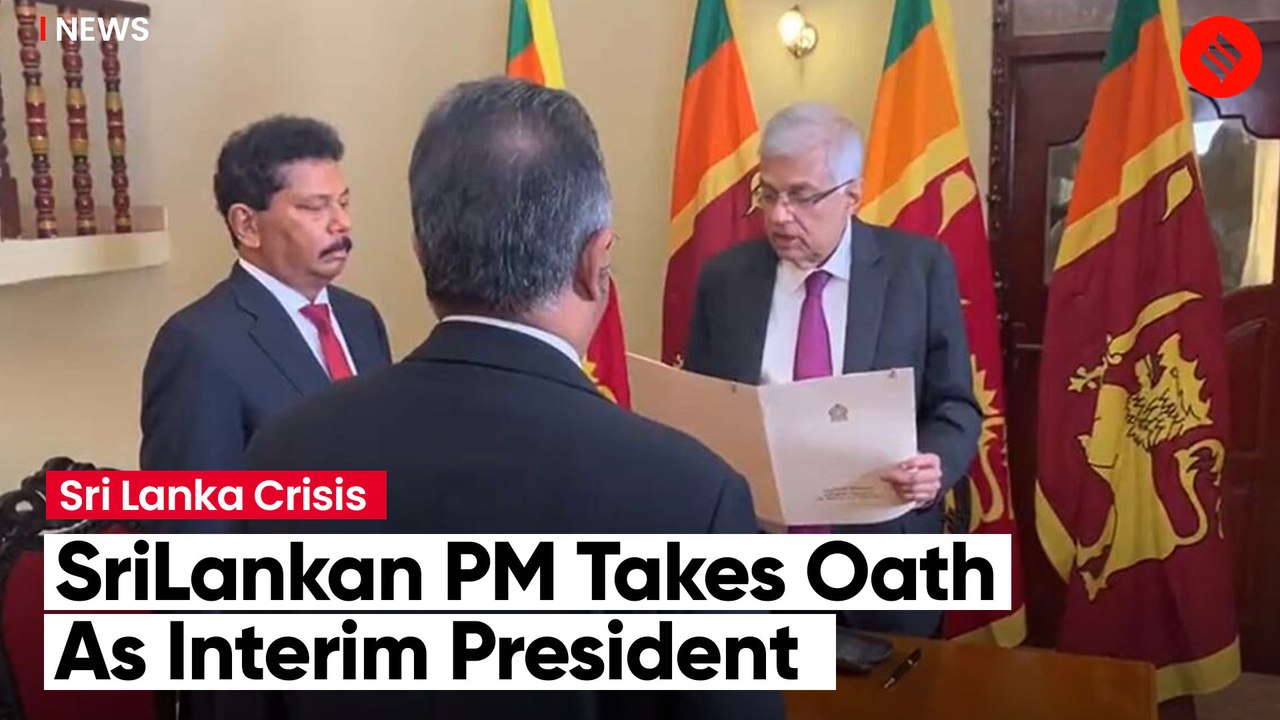Former PM Ranil Wickremesinghe Sworn In As Acting President Of Sri Lanka
