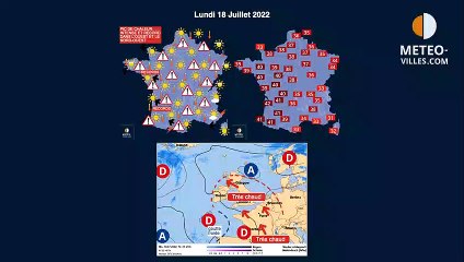prévisions météo du vendredi 15 juillet 2022