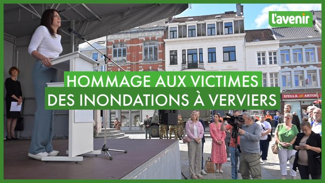 La ville de Verviers rend hommage aux victimes un an après les inondations