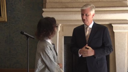 Le Roi a reçu Hadja Lahbib en audience pour sa prestation de serment en tant que ministre des Affaires étrangères