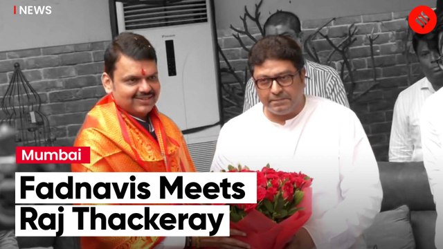 Watch: Devendra Fadnavis Meets MNS Chief Raj Thackeray In Mumbai