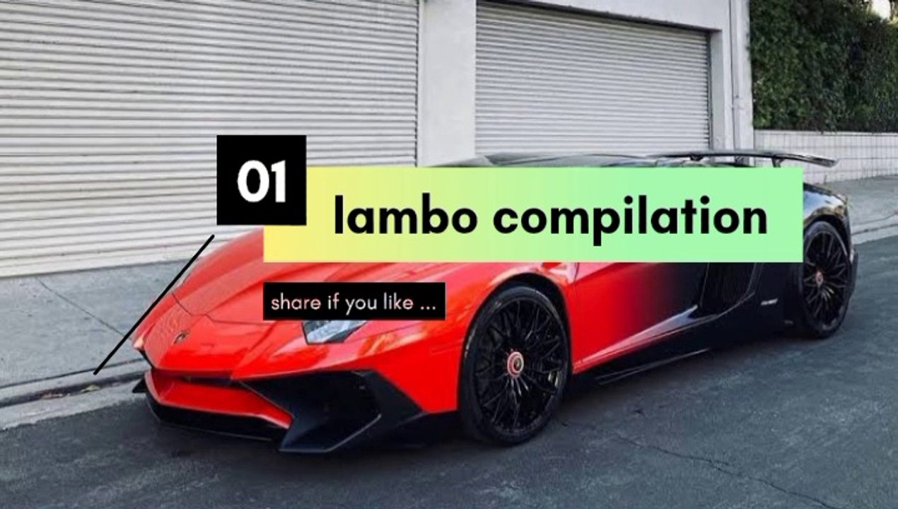 lamborghini compilation part 1