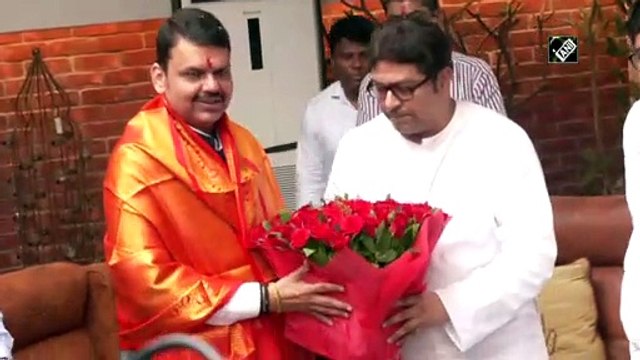 Devendra Fadnavis meets MNS chief Raj Thackeray in Mumbai